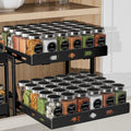 Spice Organization for Cabinet 2-Tier Pull Out Spice Rack - Smooth