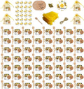 Hexagon Mini Glass Honey Jars 60 Pack - Ready for Favors