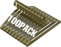 Wire Metal Clothes Hangers 100 Pack - Space Saving Bronze