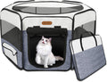 Dog Playpen 29 in Diameter Foldable Portable Pet Playpen - Removable
