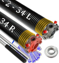 Garage Door Torsion Spring Set 0.250x2x34 in - Durable Replacement