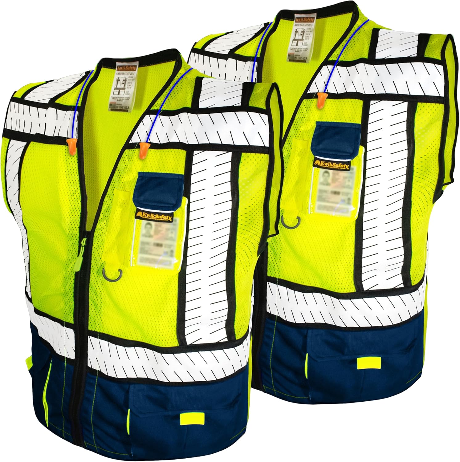 KwikSafety SHERIFF & SPECIALIST Safety Vest with Multi-Use Pockets