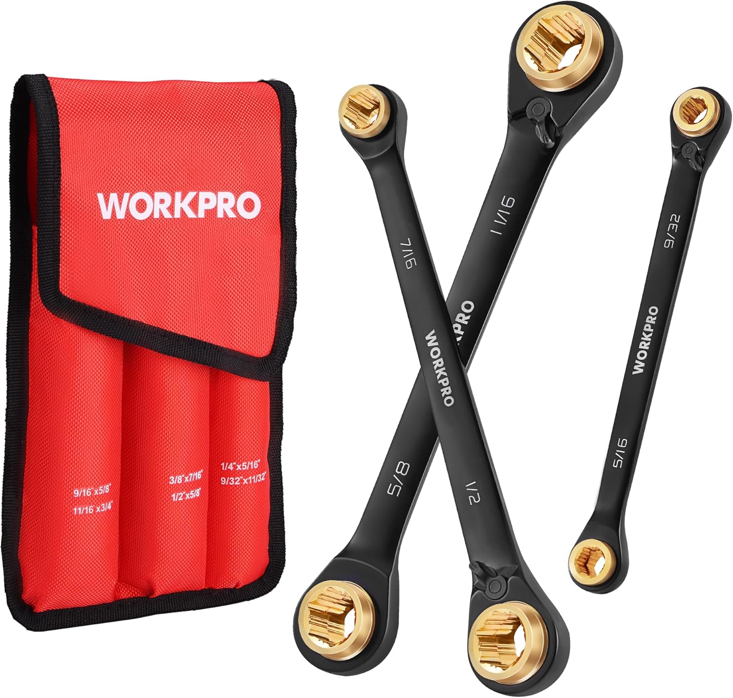 WORKPRO 3-Piece 4-in-1 Reversible Ratcheting Wrench Set Review