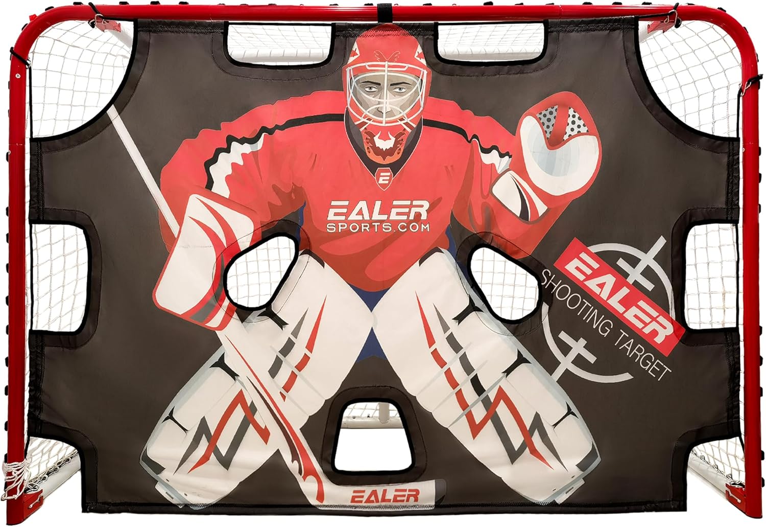 EALER Hockey Goal with Shooting Targets for Ultimate Training
