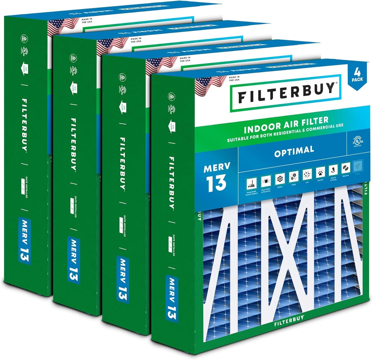 17.5x21x5 Air Filter MERV 13 for Healthier Home Air Quality