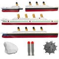 Split In Half Titanic Bath Boat Toy 3 Pack - Interactive History Play