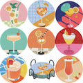 DIY Retro Cocktail Diamond Coaster Kit