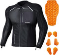 DUHAN Mesh Motorcycle Shirt with CE Level 2 Armor - All-Season