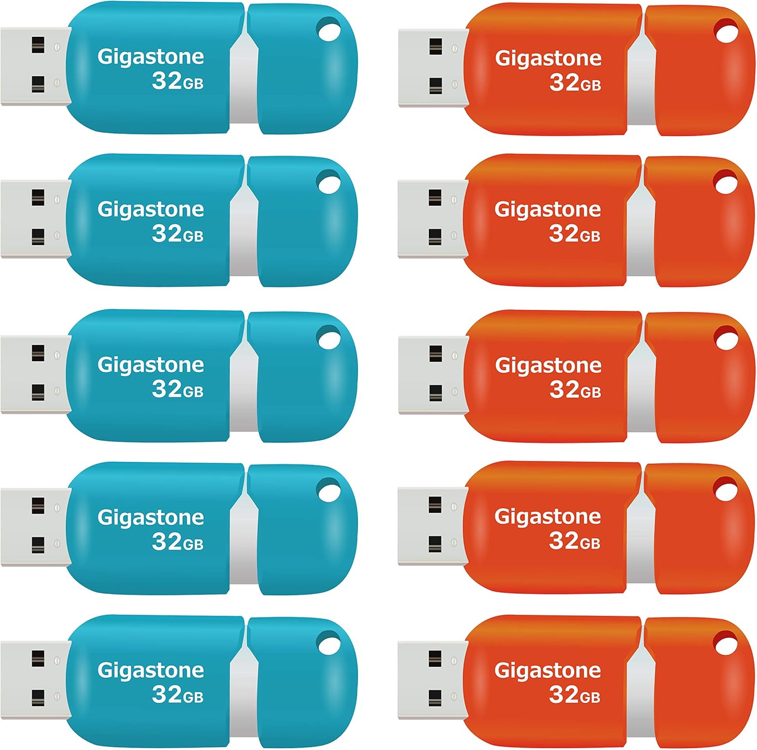 Gigastone V10 32GB USB 2.0 Flash Drive 10-Pack for All Needs