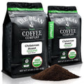 Christmas Roast Dark Ground Coffee - Organic 16-Ounce Bags (Pack of 2)