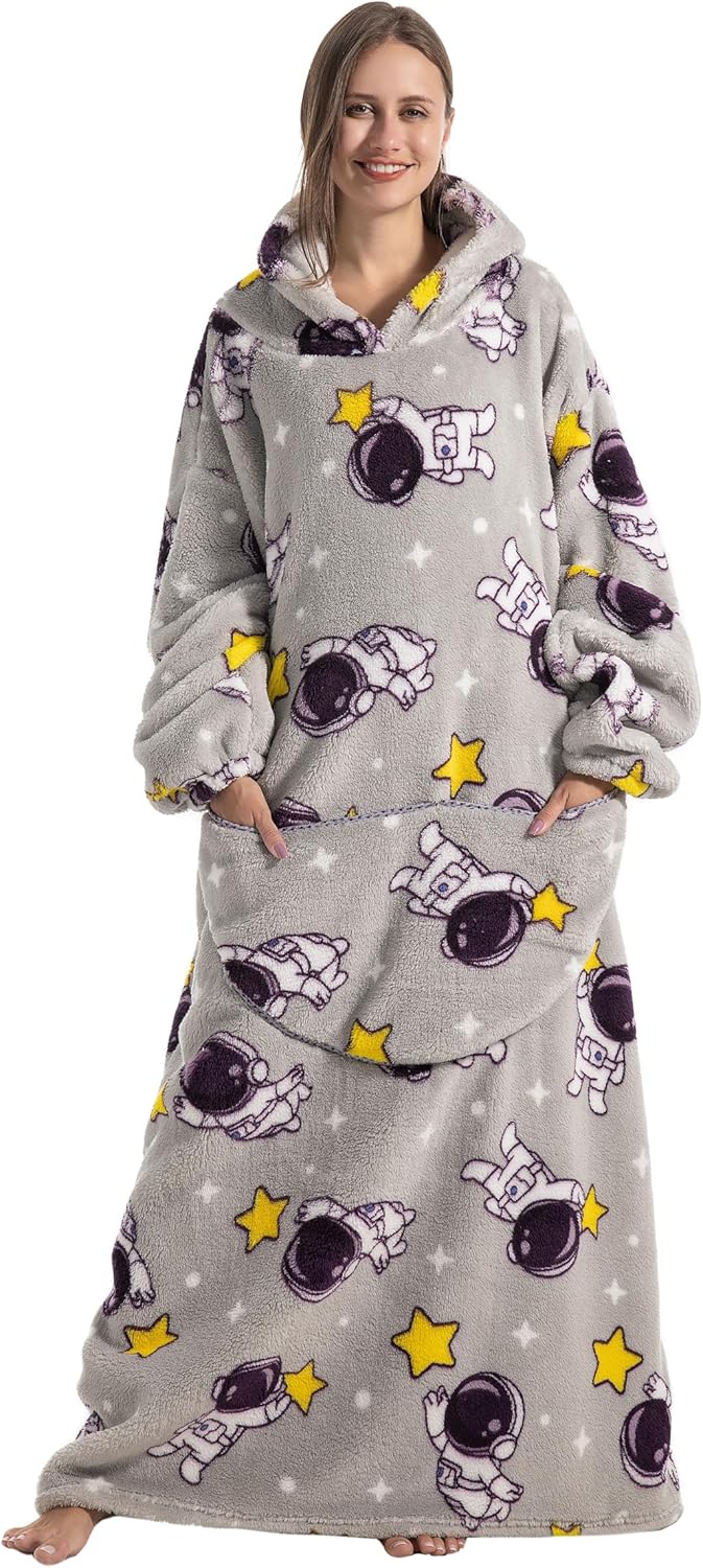 Wearable Blanket Hoodie for Men and Women - Cozy and Comfy