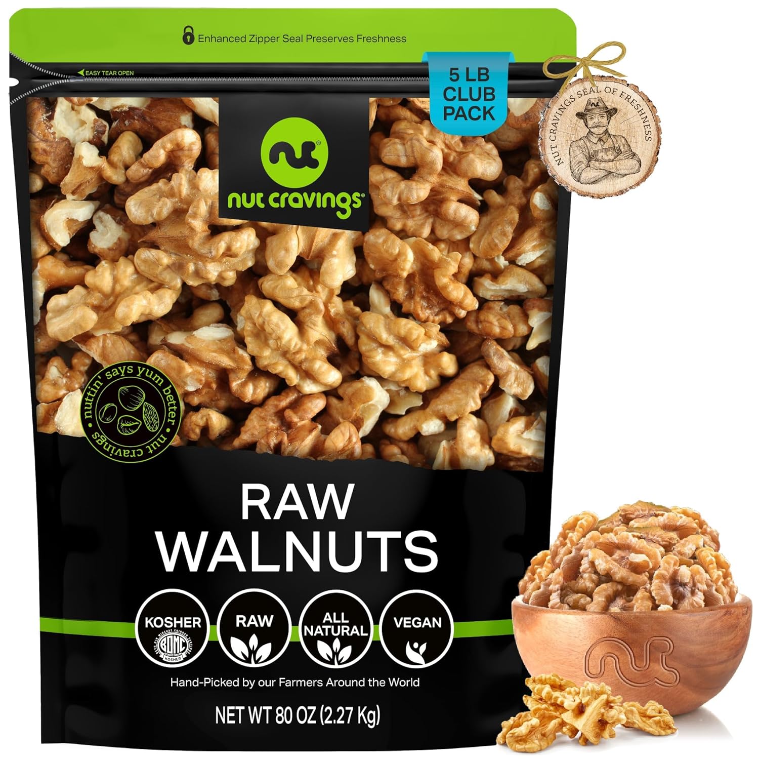 Raw Walnuts Halves & Pieces - Fresh, Healthy Snack Option