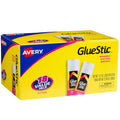 Avery Glue Stic Washable Non-Toxic Glue Sticks Pack of 18 - Large Size