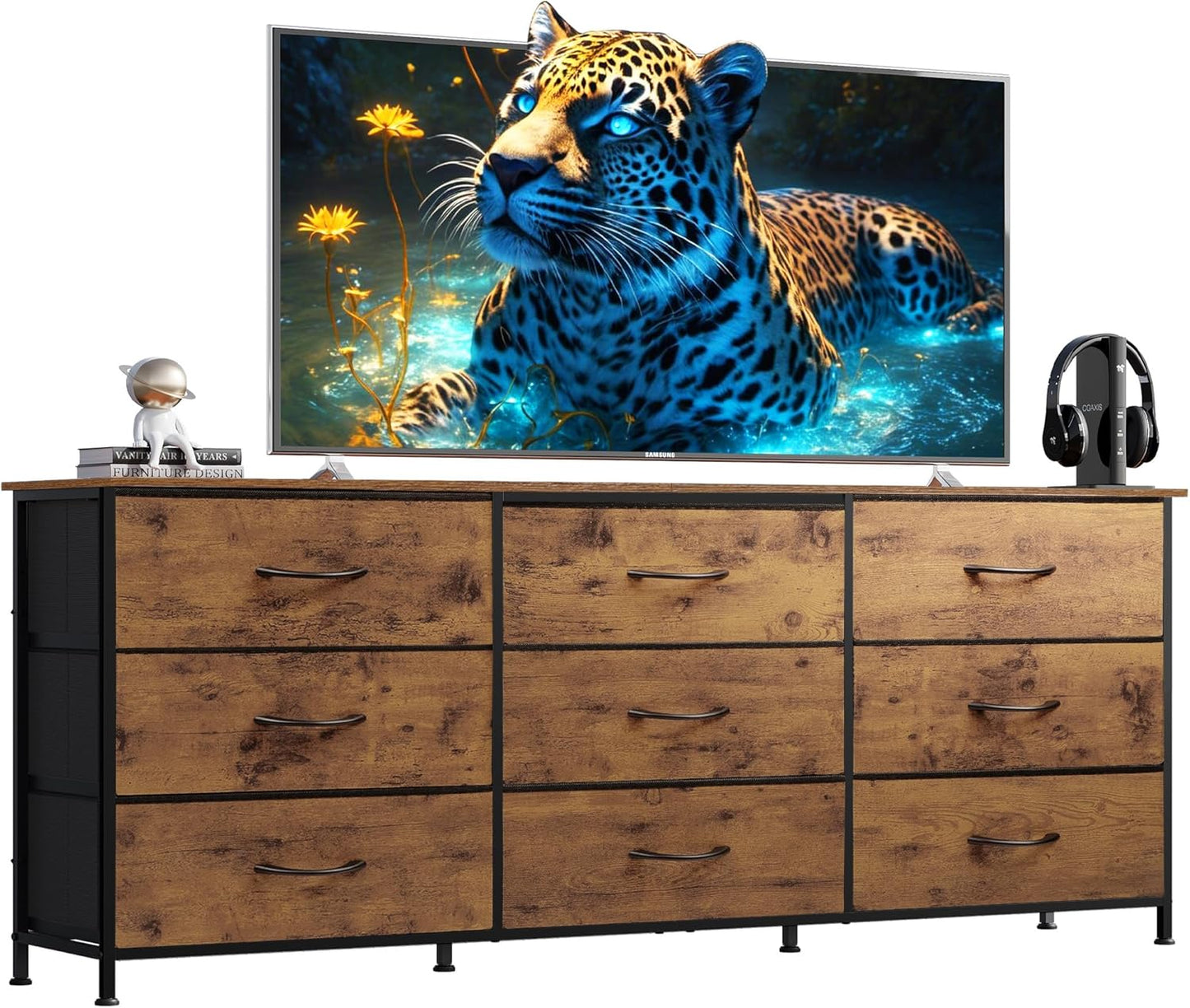 WLIVE 63ft' Dresser for Bedroom with Ample Storage and Style