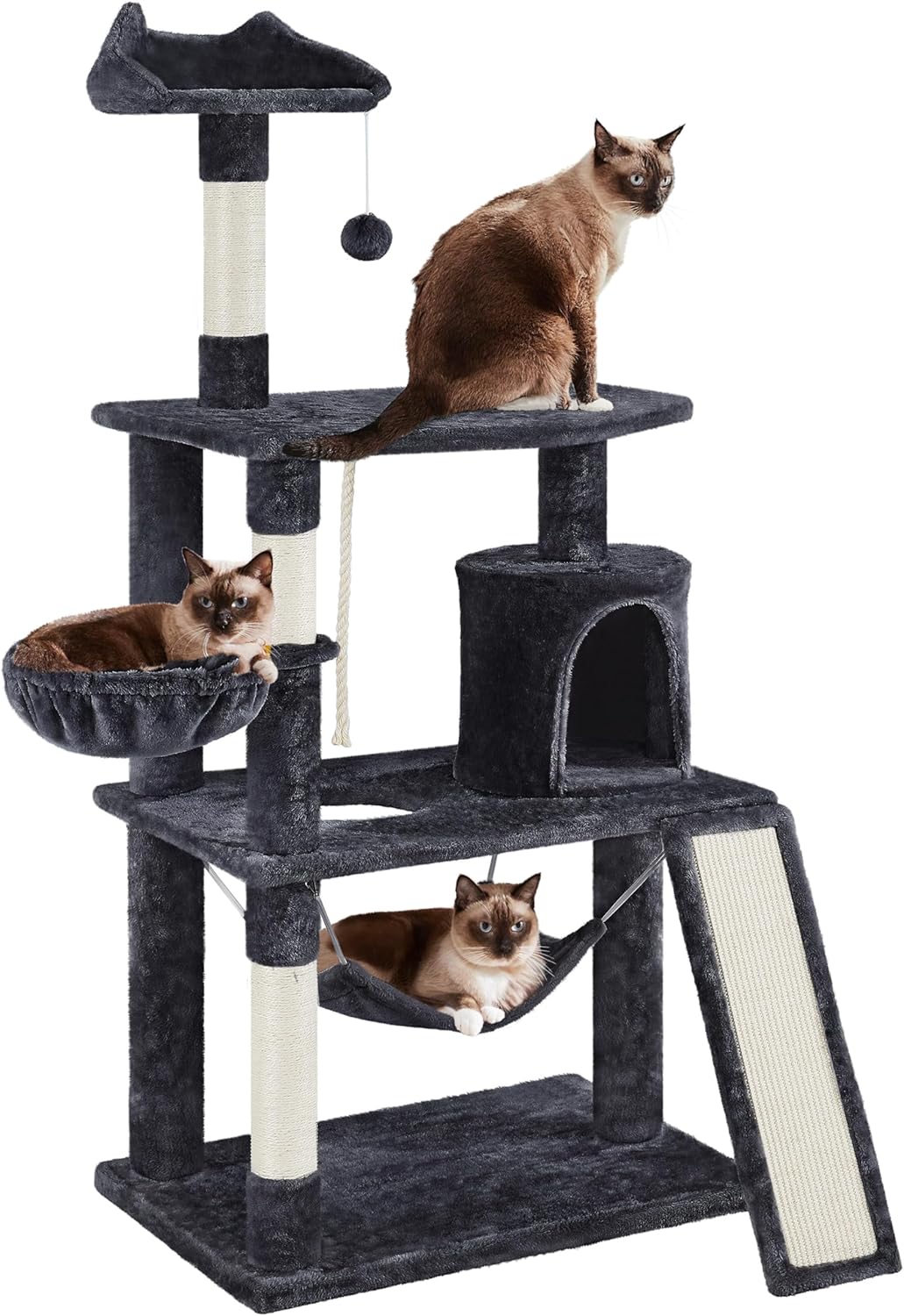 Yaheetech 63.5in Multi-Level Cat Tree Tower for Happy Cats
