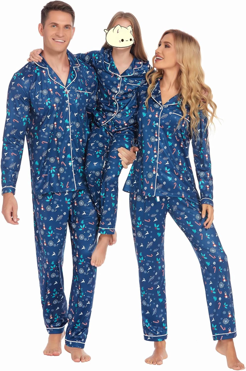 Ekouaer Christmas Family Matching Pajamas for Festive Fun