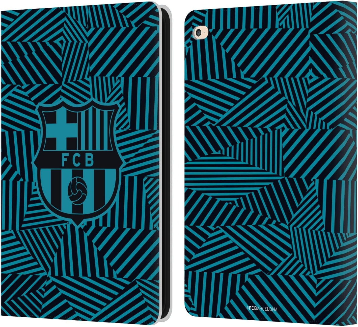 FC Barcelona Black Crest Leather Wallet Case for iPad Air 2