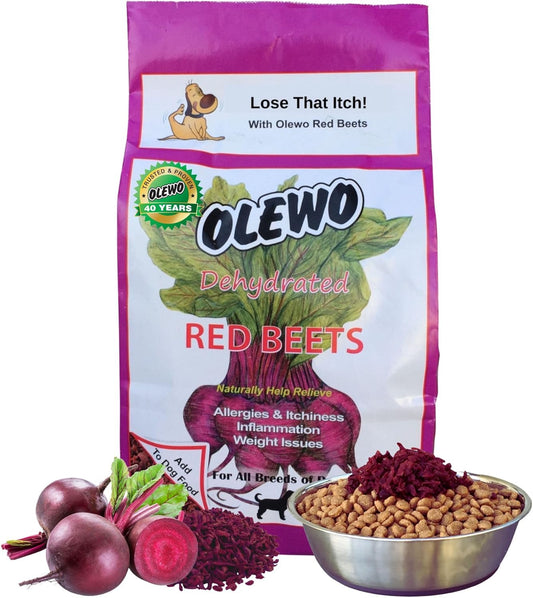 Olewo Original Red Beets for Dogs - Natural Anti Itch Solution
