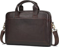 Genuine Leather Briefcase for Men 15.6 in - Durable Business Bag