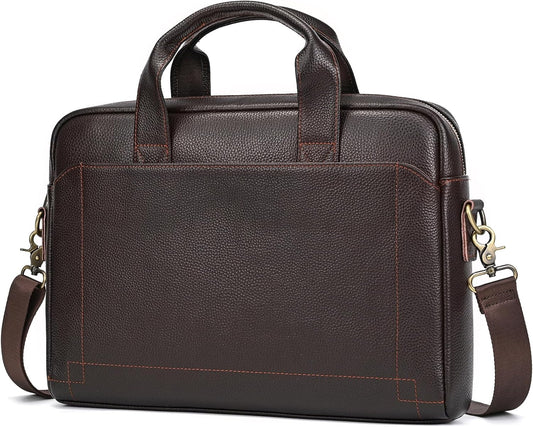 Genuine Leather Briefcase for Men, Stylish Laptop Bag