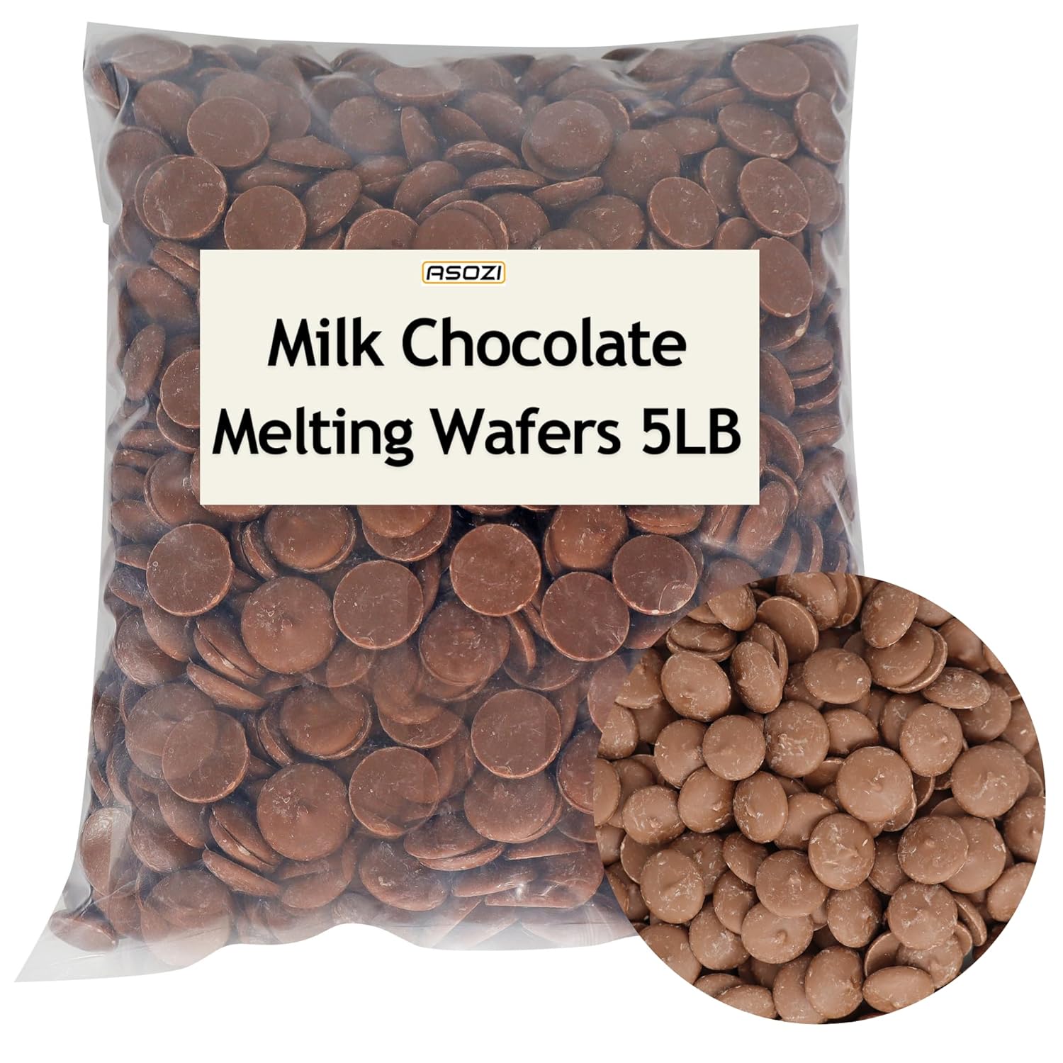 Milk Chocolate Melting Wafers for Baking and Dipping Needs