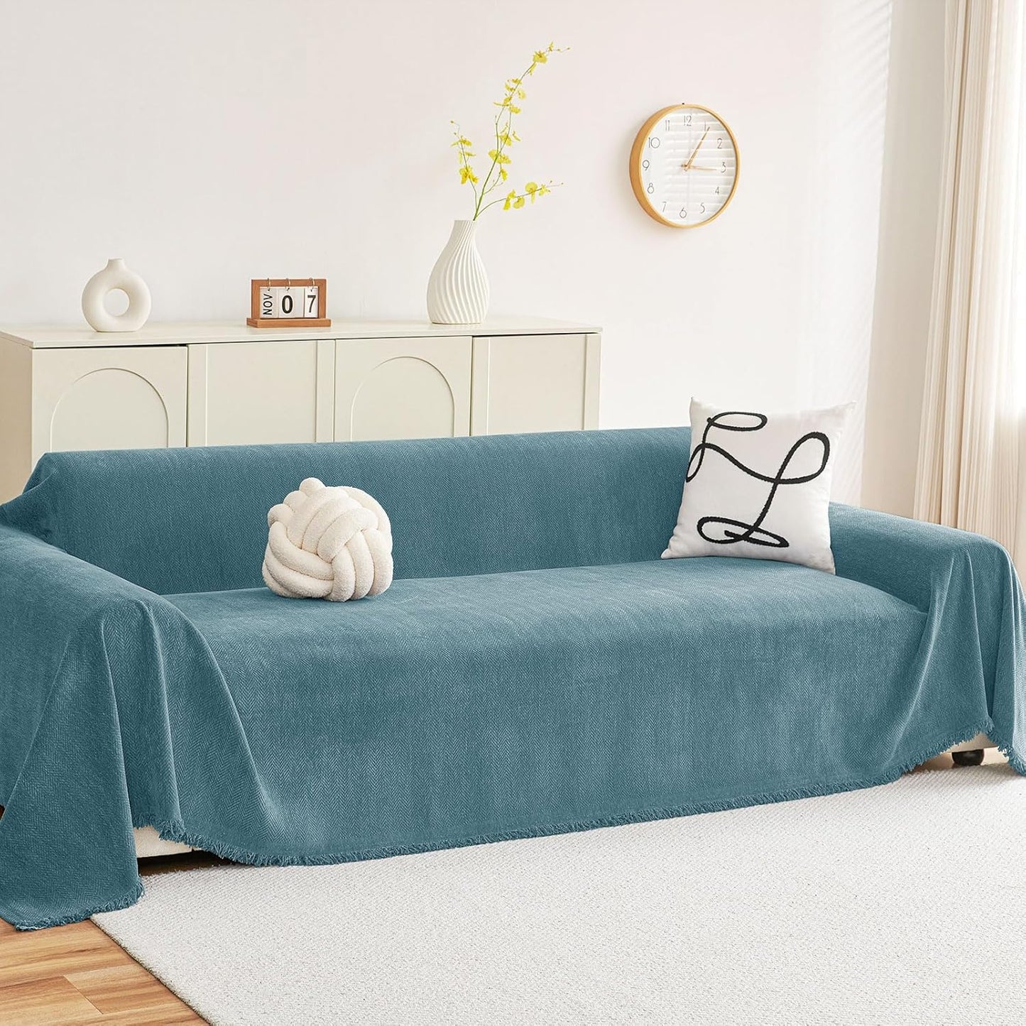 Hyha Couch Cover for Dogs - Soft Chenille Sofa Slipcover