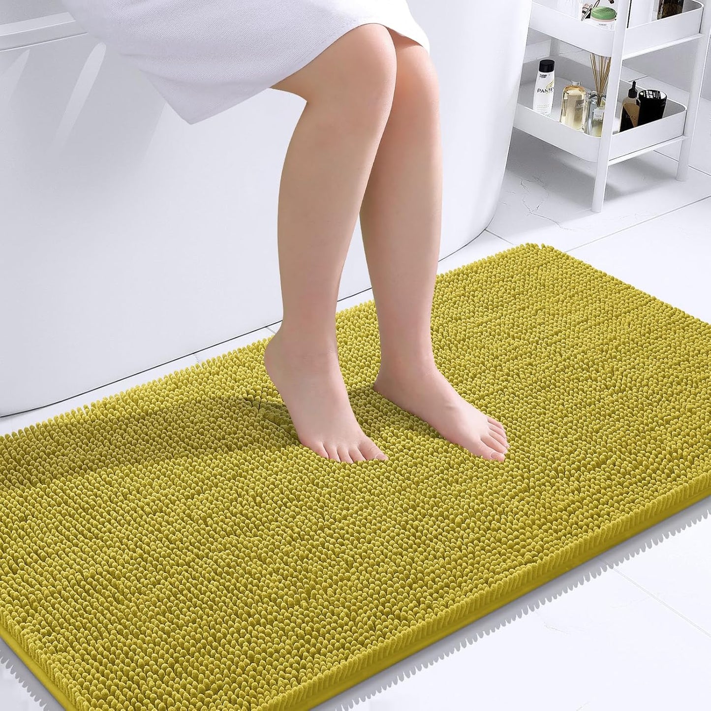 OLANLY Extra Soft Chenille Bath Rugs for Ultimate Comfort