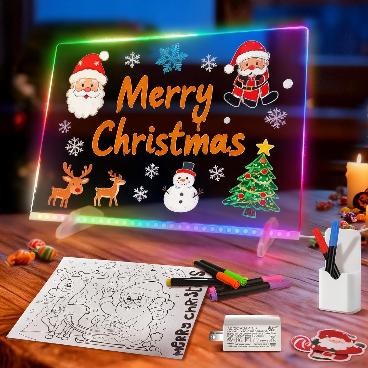 Lumiboard LED Drawing Board with 8 Colors and 6 Modes