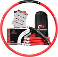Weighted Hula Hoop for Adults - GATE FITNESS 3.1 lb Workout Hoop