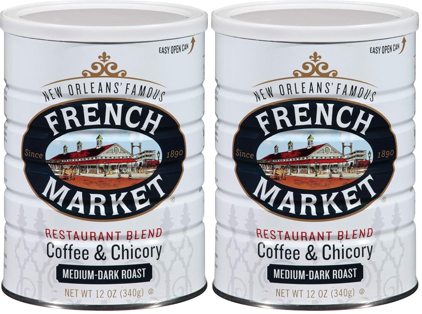 French Market Coffee and Chicory Dark Roast Ground Coffee 12oz