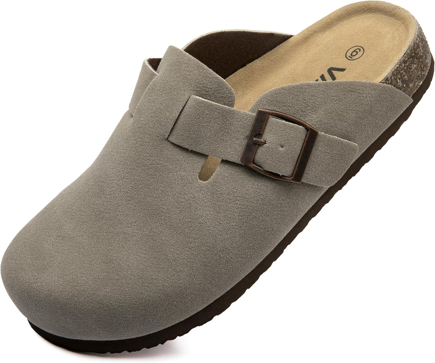 Suede Clogs with Cork Footbed for Ultimate Comfort and Style