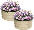 Round Galvanized Raised Garden Bed Kit 2 x 2 x 1 ft - Easy Raised