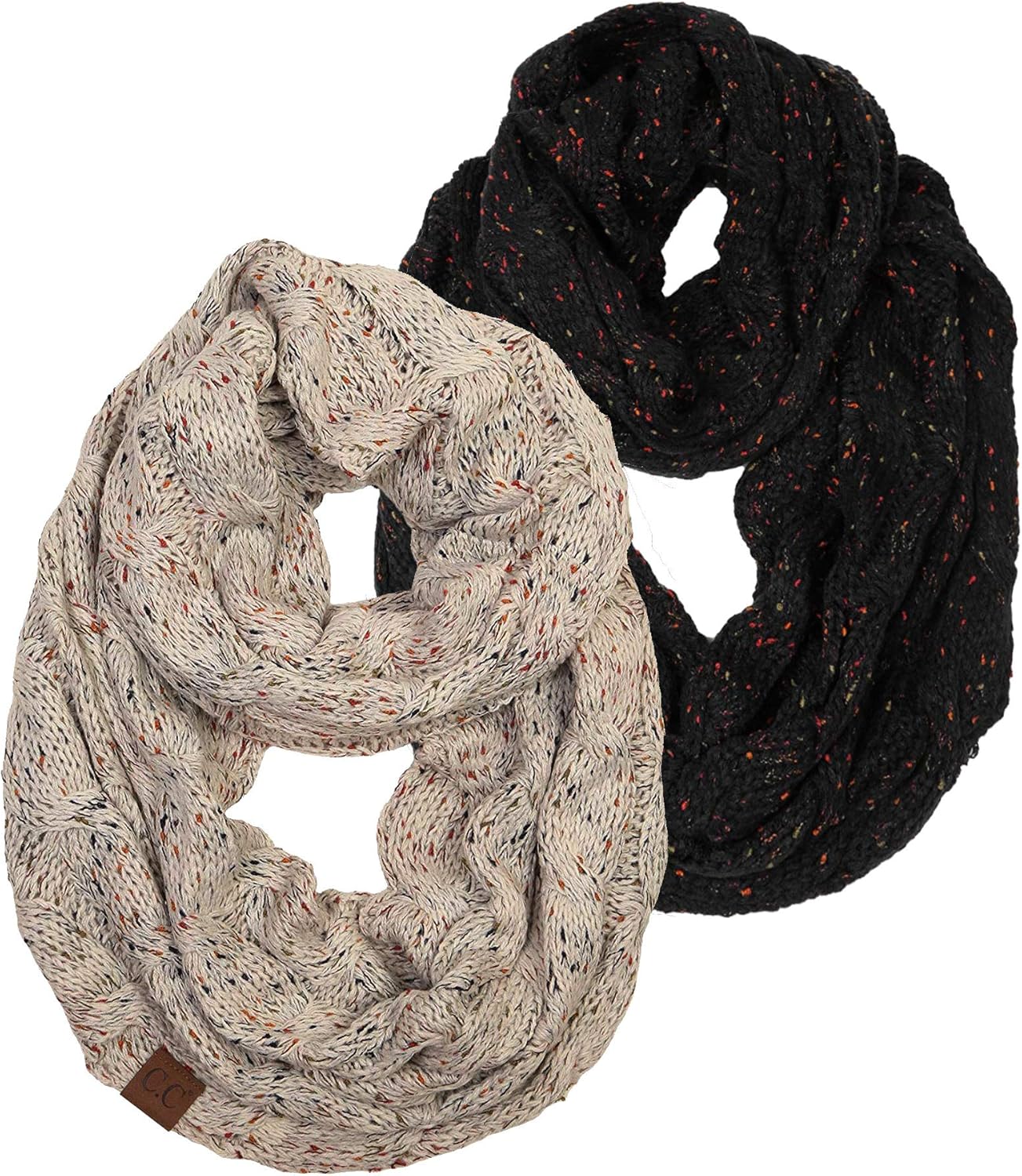 Funky Junque Infinity Scarf for Women - Cozy Winter Accessory