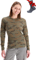 Merino Wool Base Layer Women Midweight - Warm, Soft Thermal