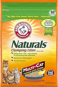 ARM HAMMER Naturals Cat Litter for Multi-Cat Homes, 18lb
