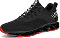 Mens Breathable Mesh Running Sneakers - Soft Blade Sole Comfort