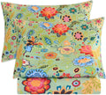 King Size Extra Deep Pocket Sheet Set - Floral Sage Green - Soft