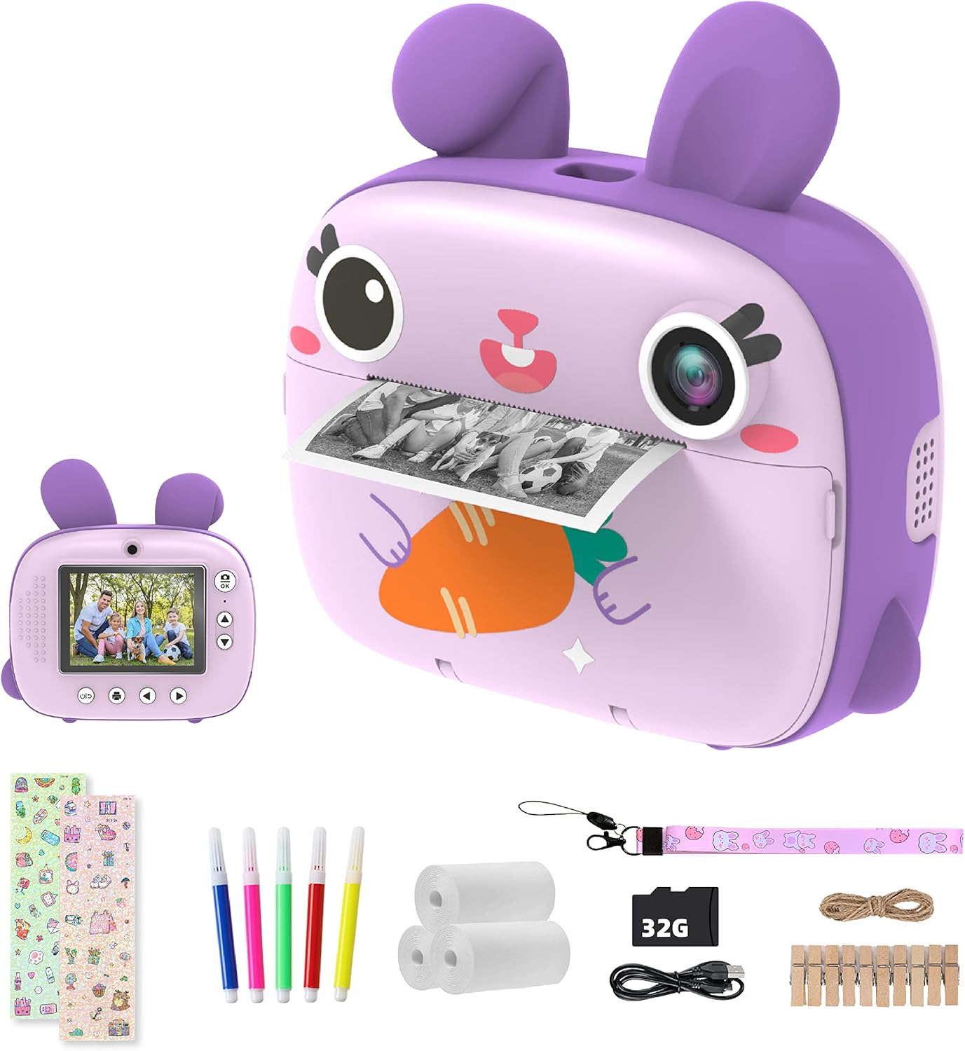 Kid-Friendly Instant Camera, No Ink Needed!