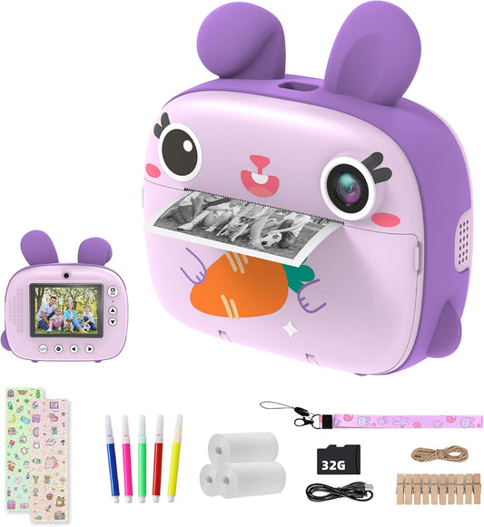 Kid-Friendly Instant Camera, No Ink Needed!