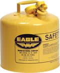 Eagle 5 Gallon Type I Yellow Safety Gas Can for Diesel Storage