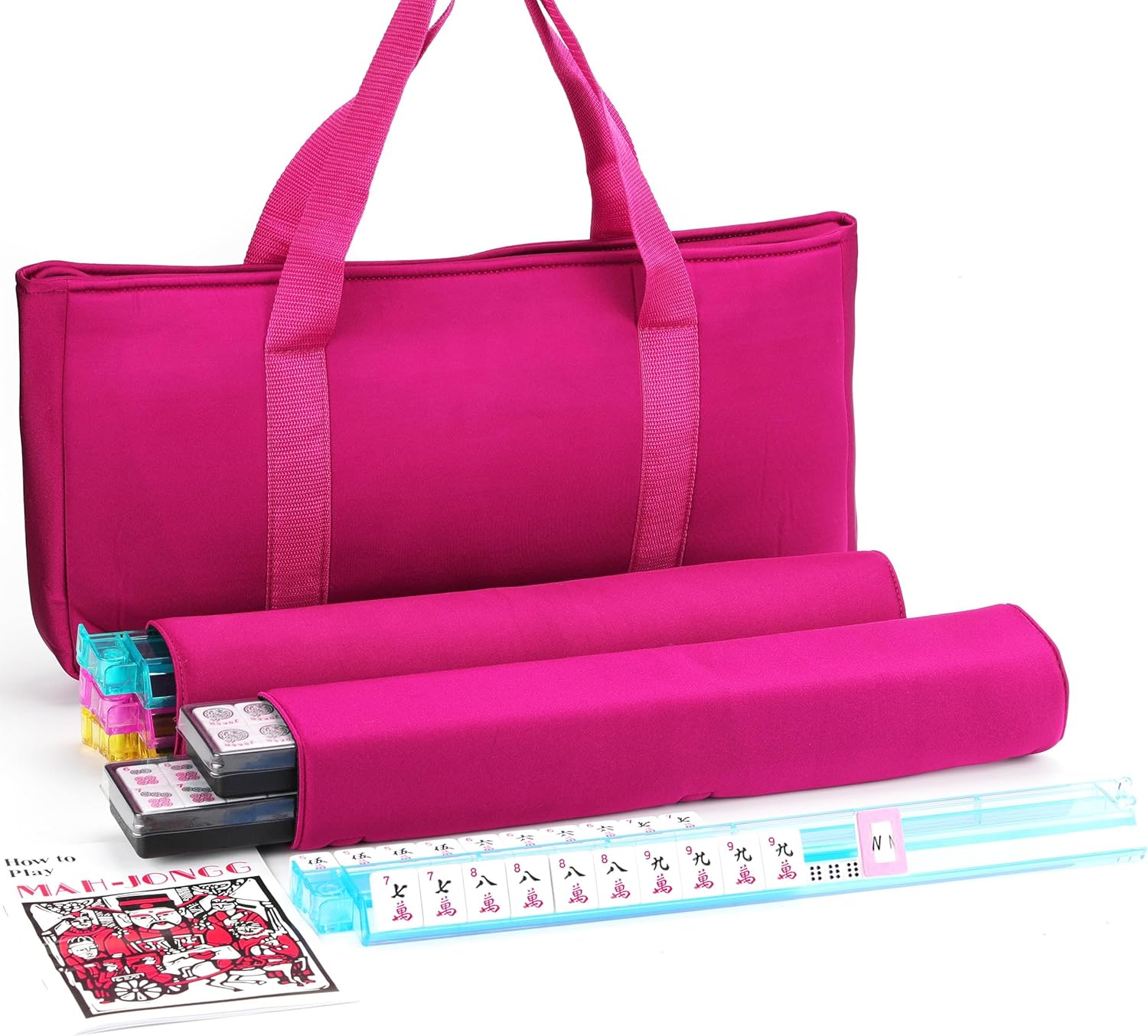 Complete American Mahjong Game Set with Stylish Carrying Bag