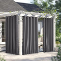 NICETOWN Weighted Blackout Outdoor Curtains W66 x L84 - Windproof