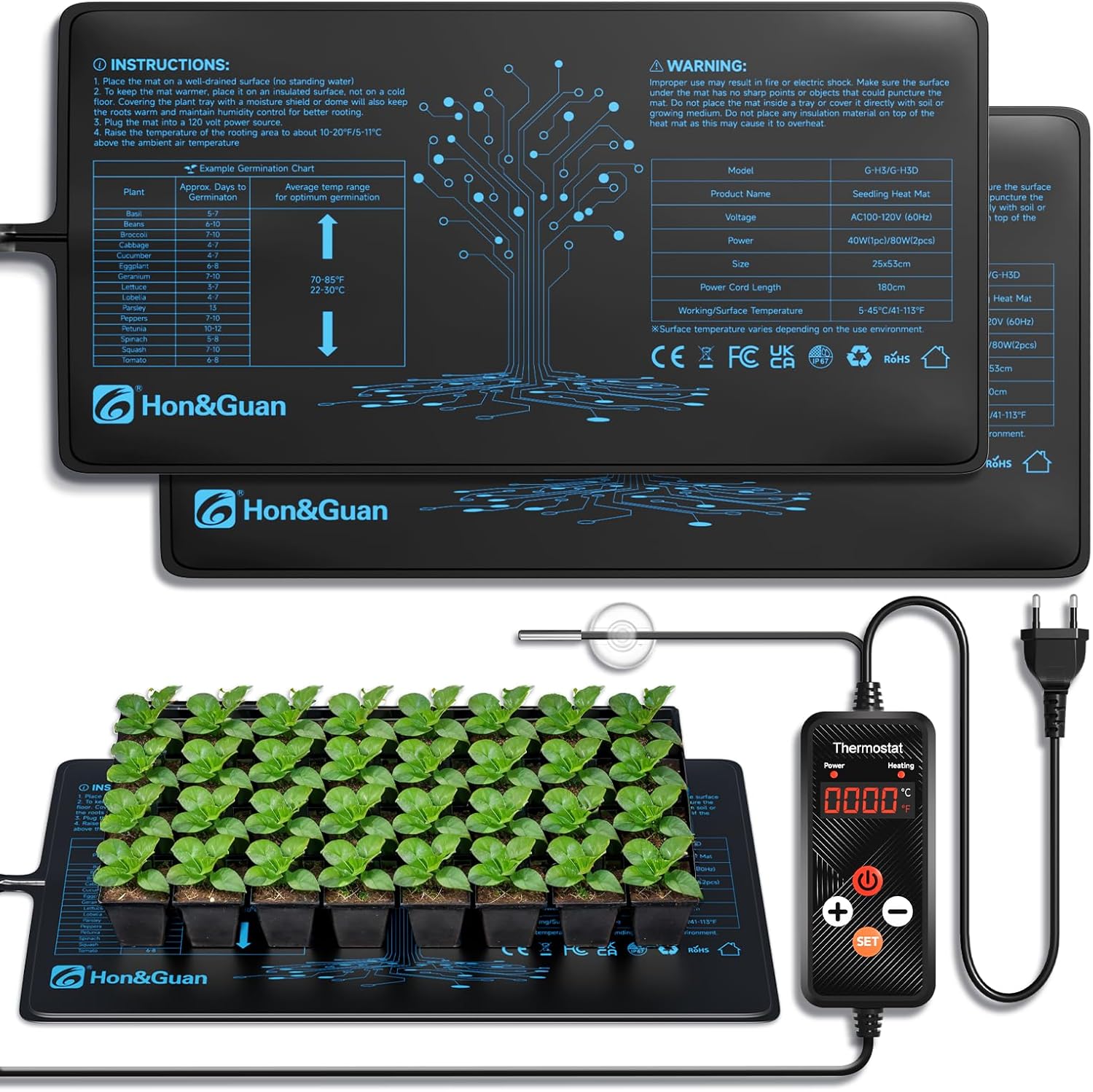 Advanced Seedling Heat Mat Set for Optimal Germination