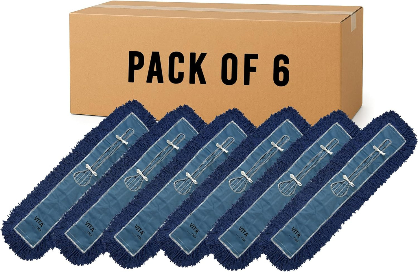 Heavy-Duty Industrial Closed-Loop Dust Mops - 36 Inch Pack