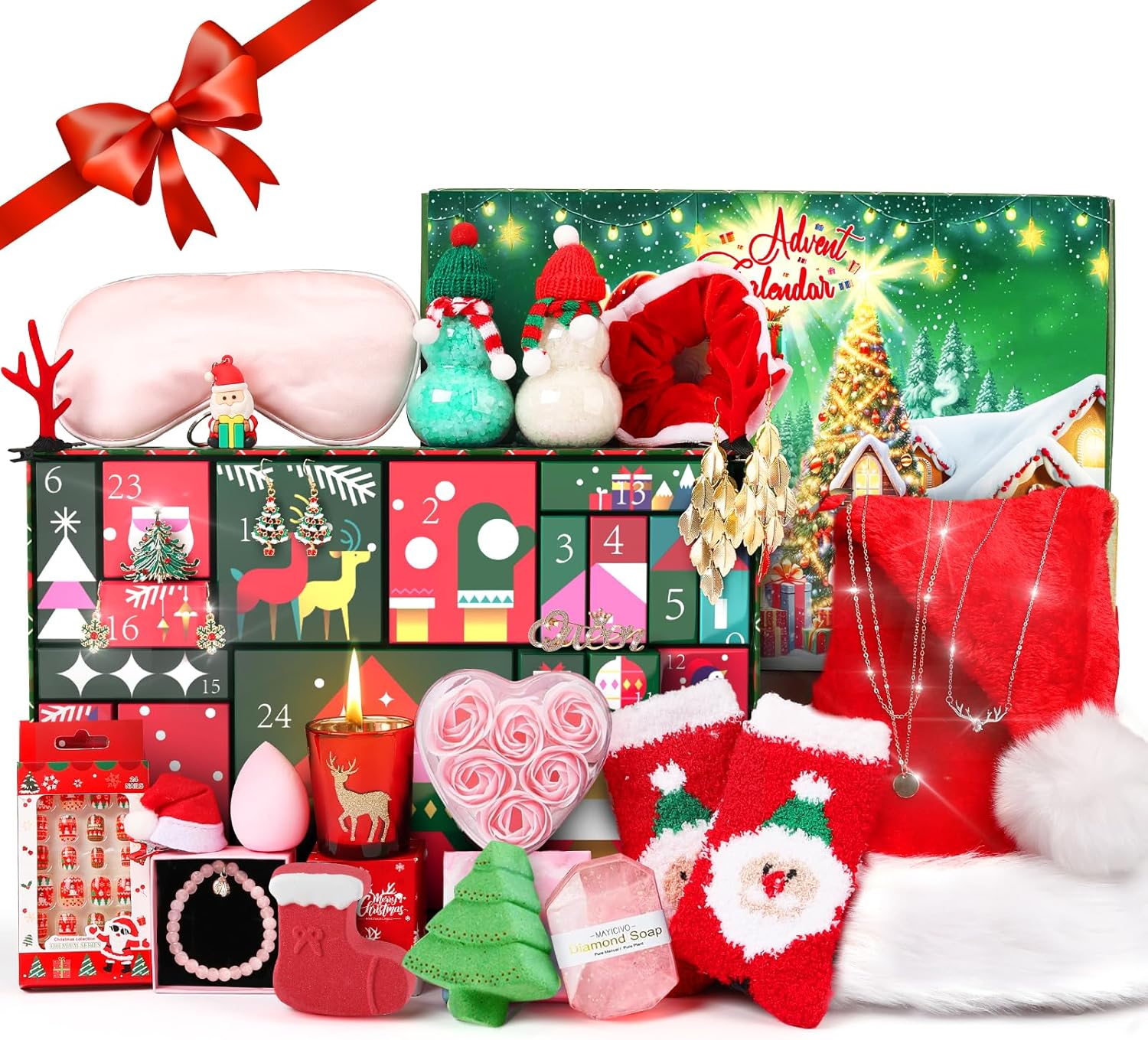2025 Christmas Advent Calendar for Adults with Spa Surprises
