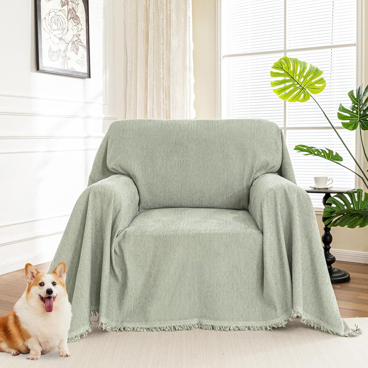 MYSKY HOME Oversized Armchair Couch Cover for Ultimate Protection
