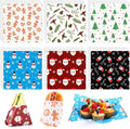 600 Pcs Christmas Wax Paper Sheets 12x12 in - Festive Food Wraps