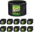 Delxo 20-Pack 10 Gallon Heavy Duty Aeration Plant Grow Bags