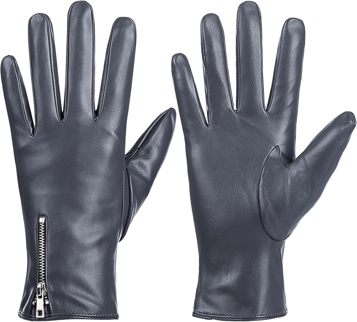 Dsane Women's Winter Touchscreen Leather Gloves