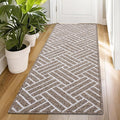 OLANLY Runner Indoor Door Mat for Entryway, 47x23 Inch Khaki